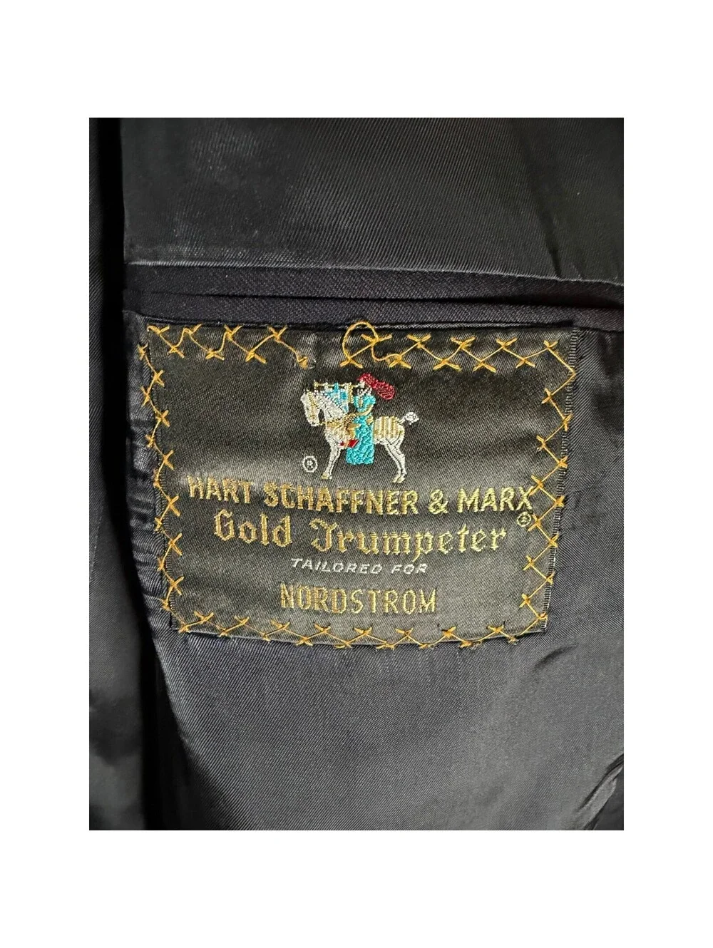 Hart Schaffner Marx Gold Trumpeter Navy Blue Blazer Gold Buttons Nordstrom Mens